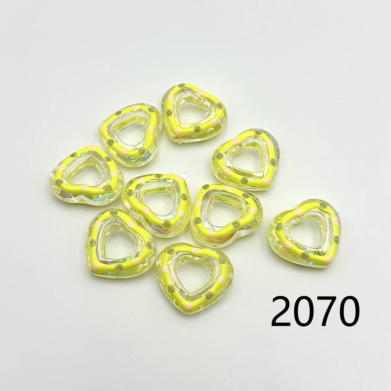 ❤ 新作 ❤ 高品質ペイントビーズ DIY ハンドメイド（通し穴付き）2046~2070