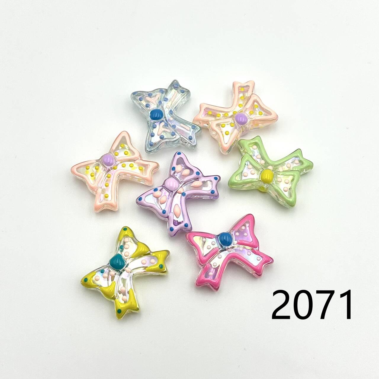 ❤ 新作 ❤ 高品質ペイントビーズ DIY ハンドメイド（通し穴付き）2071~2088