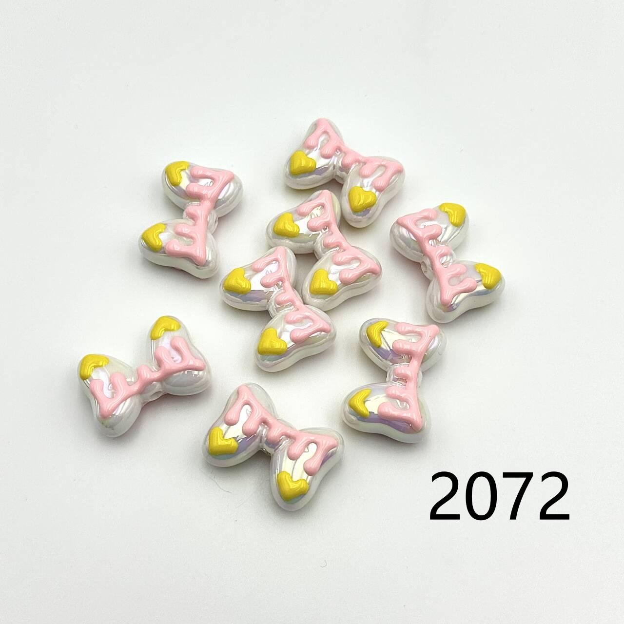 ❤ 新作 ❤ 高品質ペイントビーズ DIY ハンドメイド（通し穴付き）2071~2088